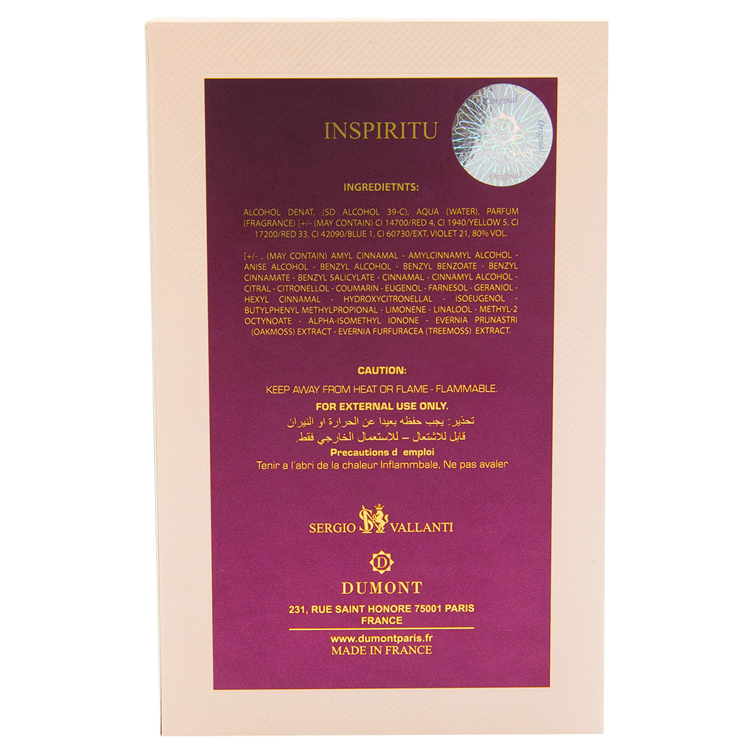 DUMONT - INSPIRITU POUR FEMME W 3.4 EDP SP. 100 ml